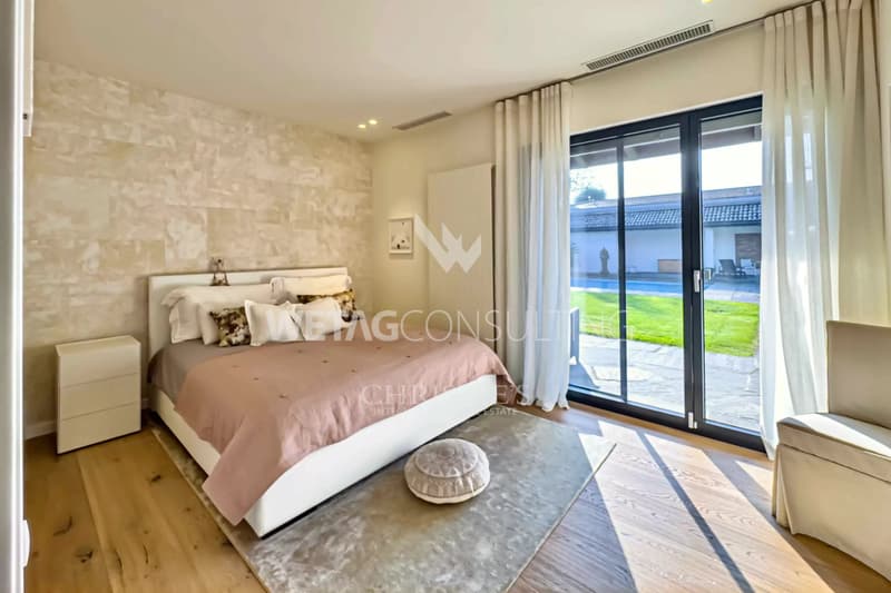 Lugano-Magliaso: Villa elegante con piscina, circondata da verde, compresa dépendance per gli ospiti (6)