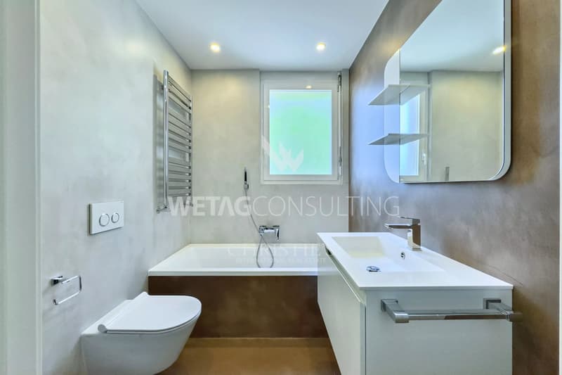 À Lugano : Villa en rangée élégante avec jardin privé &amp; vue sur le lac, à vendre, également utilisable comme résidence secondaire (9)