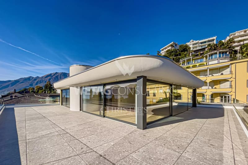 Appartamento penthouse duplex di lusso 5,5 locali con vista sul Lago Maggiore ad Ascona in vendita (9)