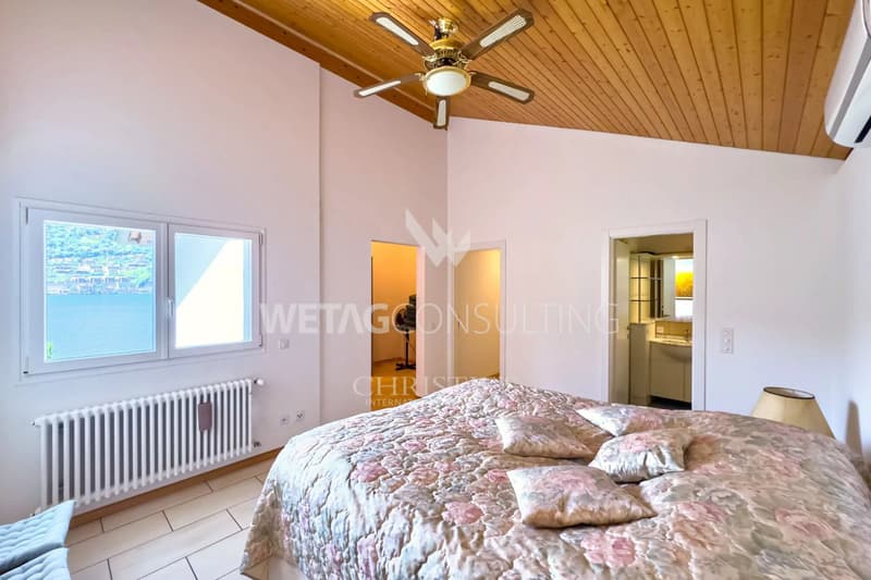Lugano-Brusino Arsizio : Villa confortable avec vue lac magnifique à vendre - idéale comme domicile de vacances (8)