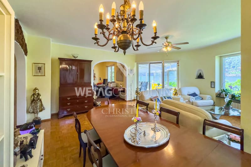 Lugano-Brusino Arsizio : Villa confortable avec vue lac magnifique à vendre - idéale comme domicile de vacances (4)