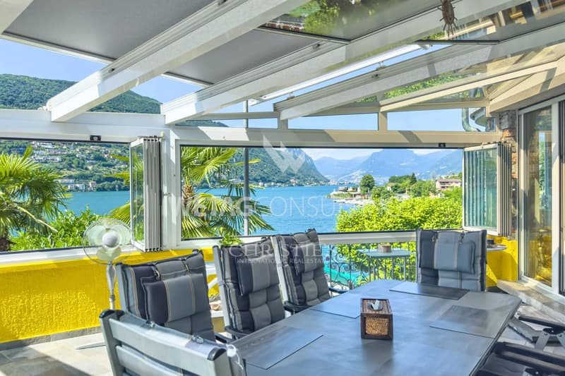 Lugano-Brusino Arsizio : Villa confortable avec vue lac magnifique à vendre - idéale comme domicile de vacances (5)
