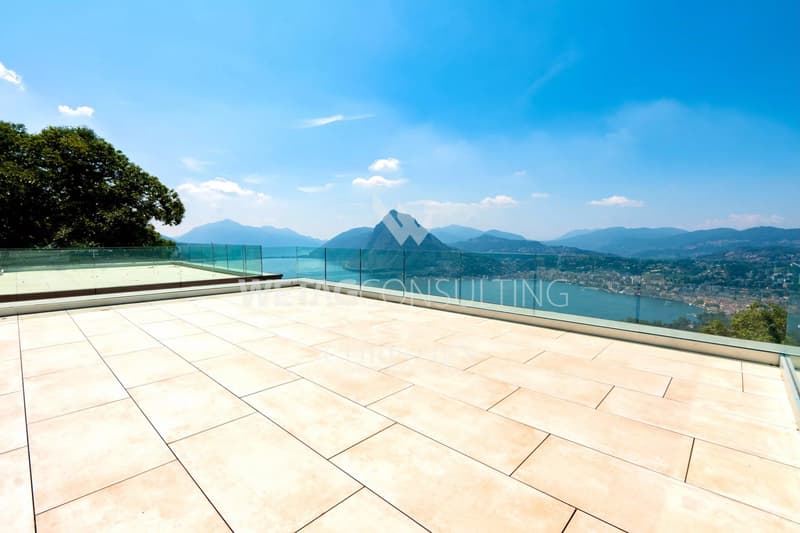 Lugano-Aldesago: Modern semi-detached villa with private garden & lake view for sale, also suitable as a second home (6)
