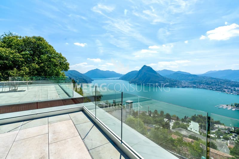 Lugano-Aldesago: Modern semi-detached villa with private garden & lake view for sale, also suitable as a second home (1)