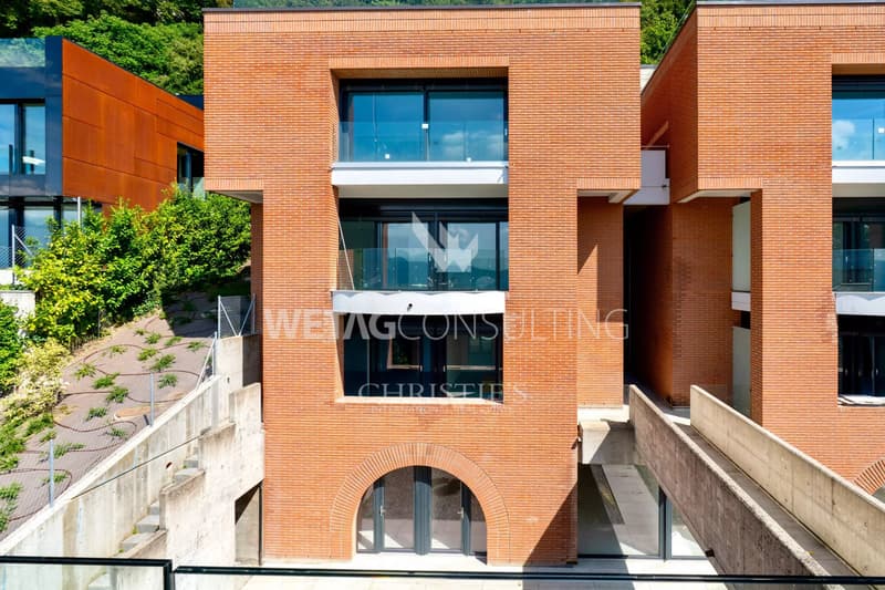 Modern row villa with garden &amp; lake view in Lugano-Aldesago for sale, also suitable as a second home (10)