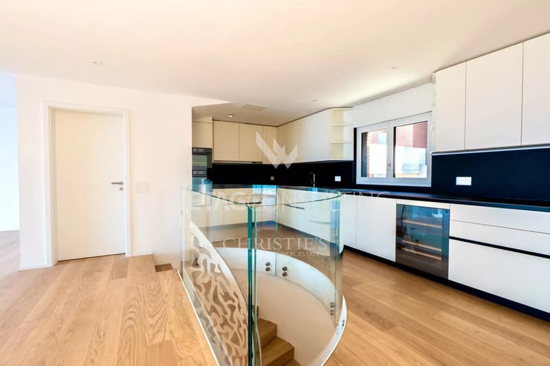 Modern semi-detached villa with private garden &amp; panoramic view of Lake Lugano in Lugano-Aldesago for sale (3)