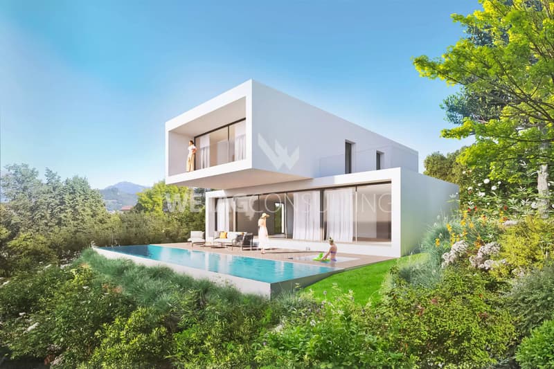 Lugano: 679 m² building land for sale with approved construction project and issued building permit (1)