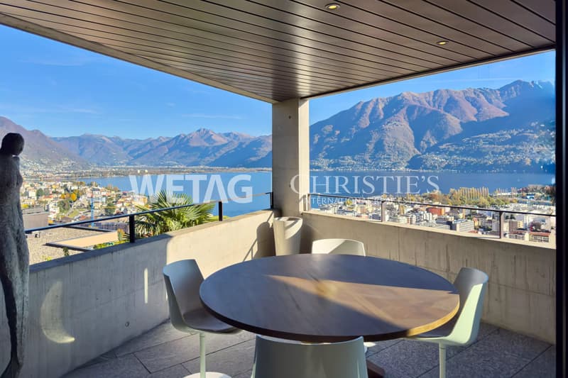 Modern & bright duplex apartment with lake view for sale in Locarno-Monti (1)