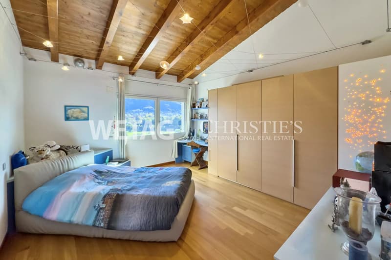 Villa moderna con piscina, giardino & vista sul Lago di Muzzano a Lugano-Breganzona in vendita, anche possibile come seconda casa (9)