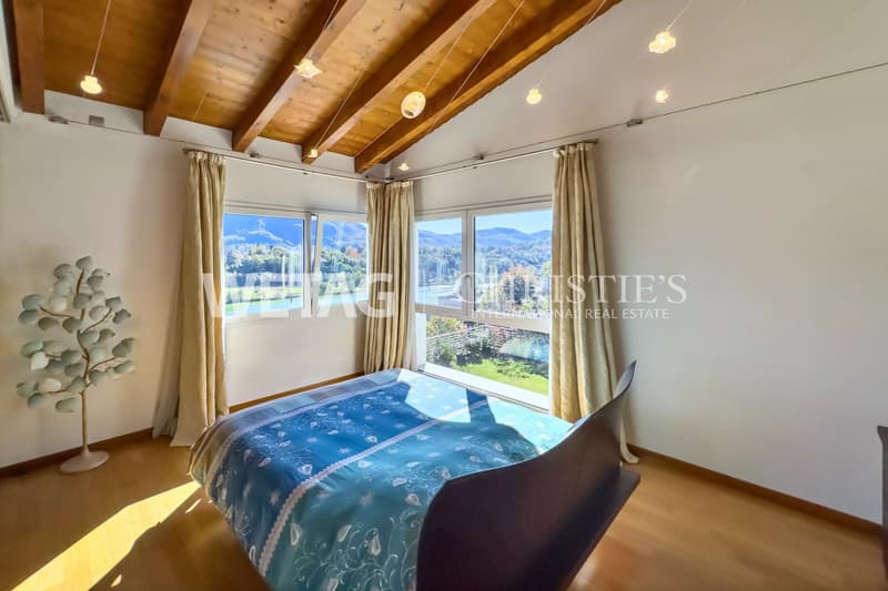 Villa moderna con piscina, giardino & vista sul Lago di Muzzano a Lugano-Breganzona in vendita, anche possibile come seconda casa (6)