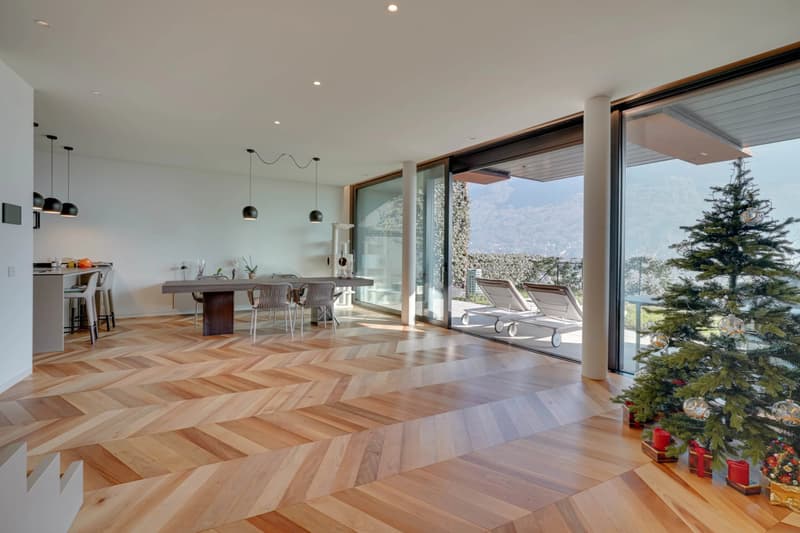 Appartamento duplex design con giardino privato & vista lago a Canobbio in vendita, anche ideale come seconda casa (2)