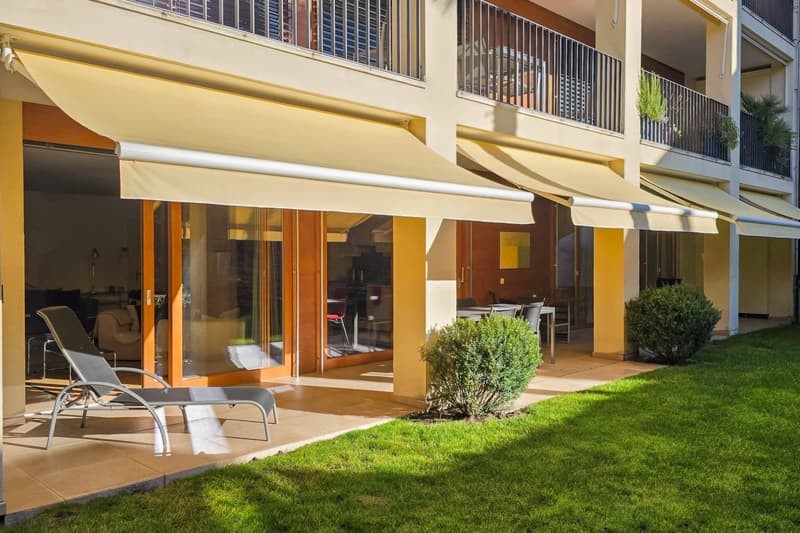 Im Herzen von Ascona, moderne Wohnung mit privatem Garten zu verkaufen (1)