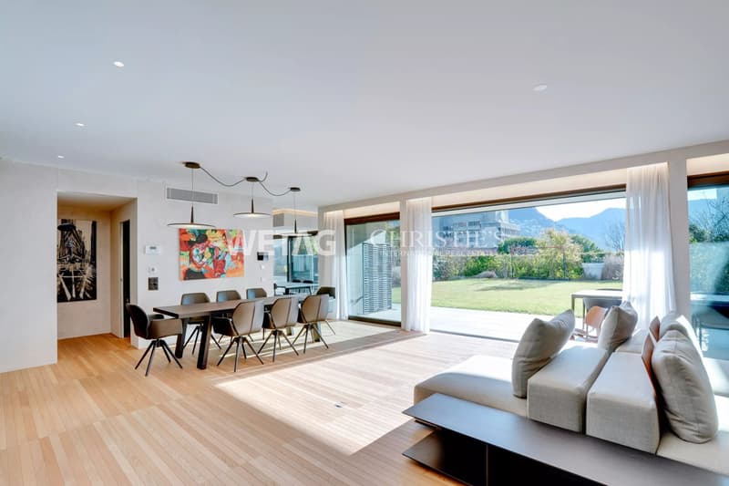 Moderne Duplexwohnung neueren Baujahrs mit grossem Privatgarten zum Verkauf in Lugano-Savosa (3)