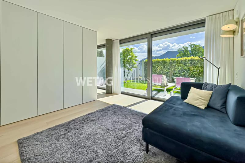 Collina d'Oro-Gentilino: villa en terrasse élégante avec jardin privé à vendre (6)
