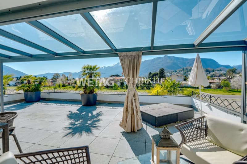 Ascona: Penthouse moderno e spazioso con terrazza ampia in vendita vicino al Golf Club Patriziale (12)