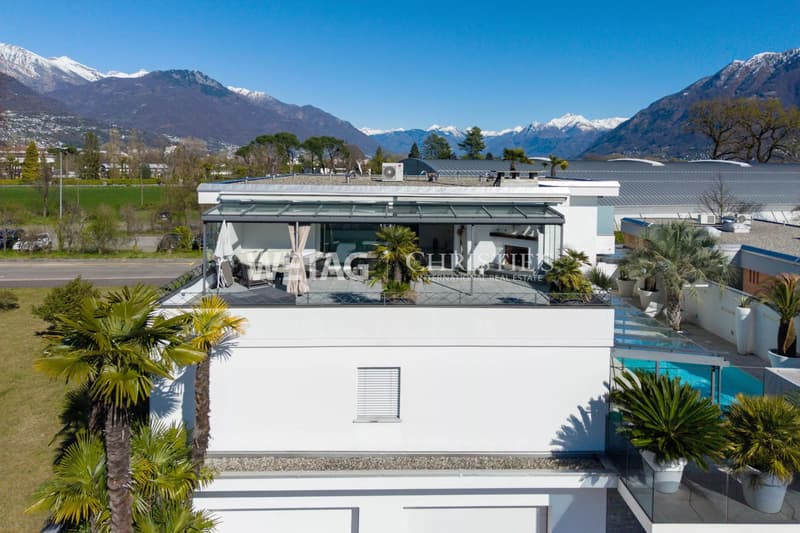 Ascona: Penthouse moderno e spazioso con terrazza ampia in vendita vicino al Golf Club Patriziale (13)