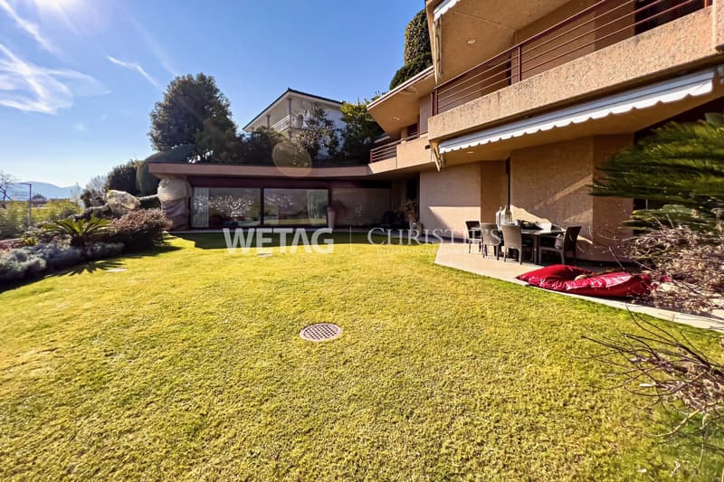 Lugano-Savosa : Appartement avec grand jardin privé & vue sur le lac de Lugano à vendre (6)