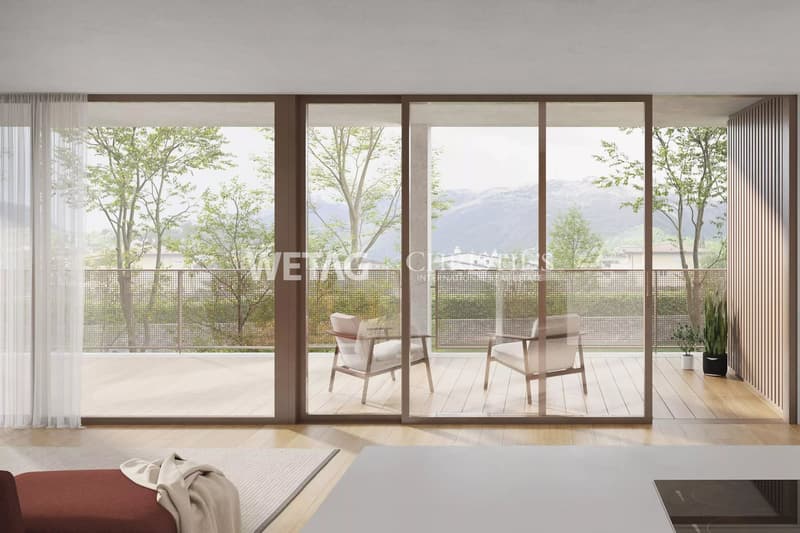 Neubau-Gartenwohnung mit Zweitwohnsitz in unmittelbarer Nähe des Golfclubs in Ascona zum Verkauf (6)