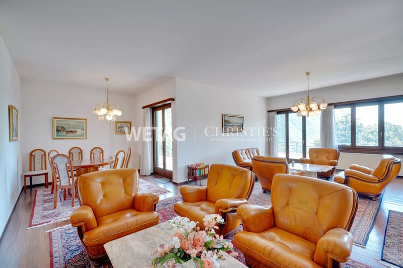 Lugano/Rovio: Villa with pool & magnificent, open view of Lake Lugano for sale, ideal also as a second home (3)