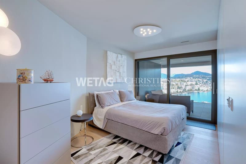Appartamento attico moderno in vendita a Lugano-Paradiso con una meravigliosa vista sul lago, ideale anche come seconda casa. (9)