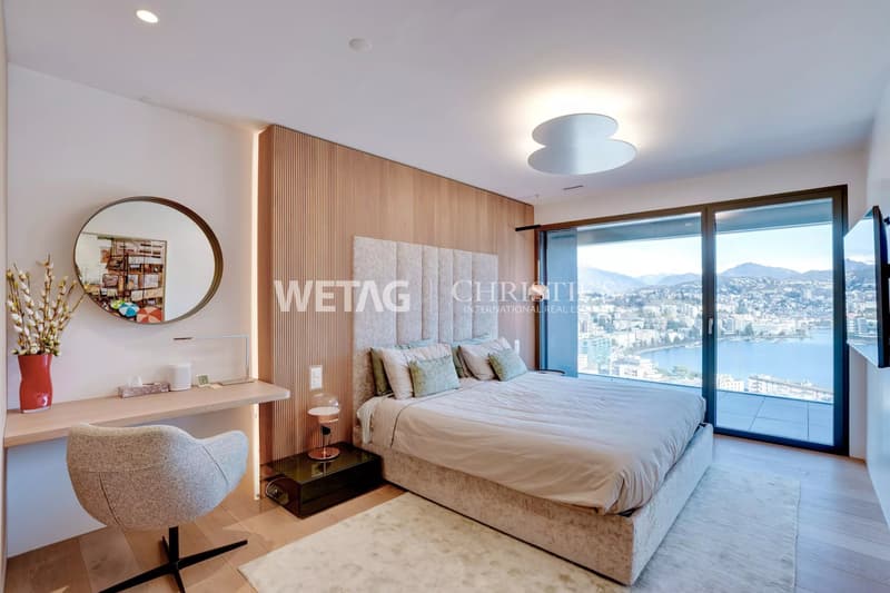 Appartamento attico moderno in vendita a Lugano-Paradiso con una meravigliosa vista sul lago, ideale anche come seconda casa. (5)
