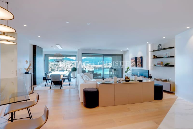 Appartamento attico moderno in vendita a Lugano-Paradiso con una meravigliosa vista sul lago, ideale anche come seconda casa. (2)