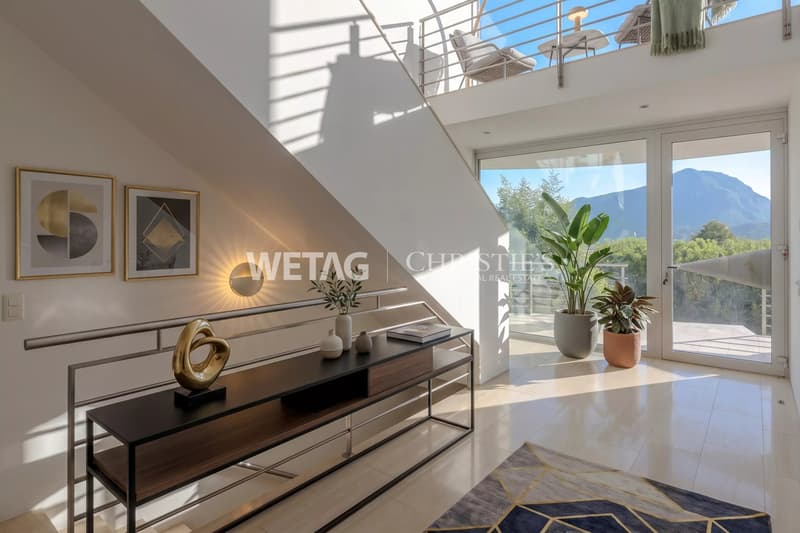 Lugano-Carona: modern villa in Carona with a view of Lake Lugano, nestled in greenery with privacy (8)