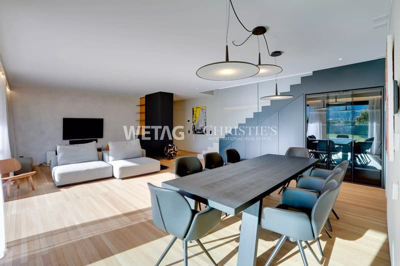 Appartamento duplex moderno di costruzione recente con ampio giardino privato in affitto a Lugano-Savosa (7)