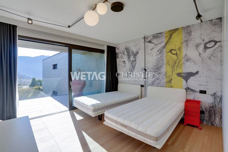 Appartamento duplex moderno di costruzione recente con ampio giardino privato in affitto a Lugano-Savosa (10)