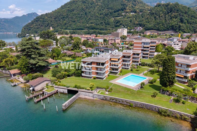 Appartamento penthouse in vendita direttamente sul lago a Lugano-Maroggia con piscina interna/esterna, posti barca e seconda casa (12)