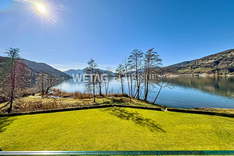 Muzzano: Elegante appartamento in affitto direttamente sul Lago di Lugano (2)