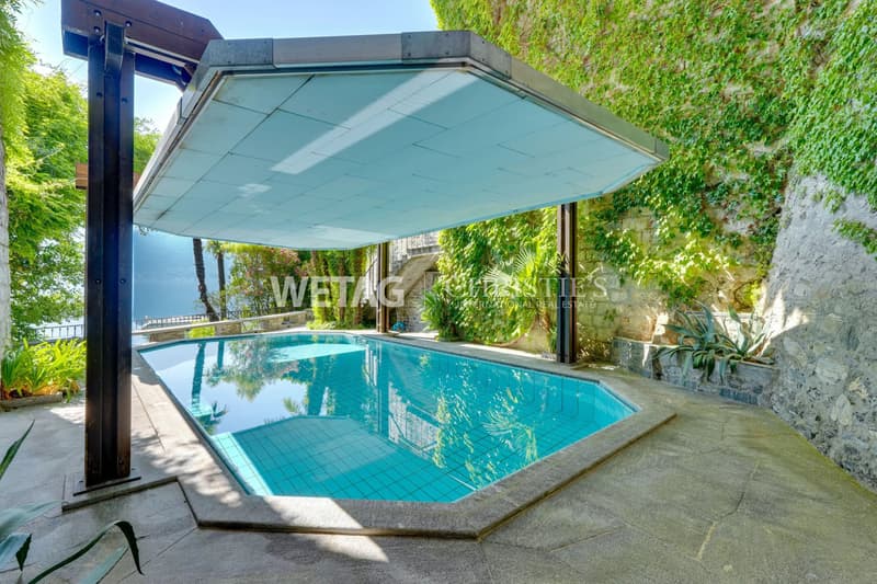 Porto Ronco: Exclusive villa in Mediterranean style directly on the lake with boat moorings, ideal also as a holiday residence for sale (6)