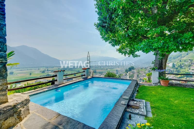 Riazzino?Lavertezzo: Mediterranean Villa with large garden & outdoor pool for sale (9)