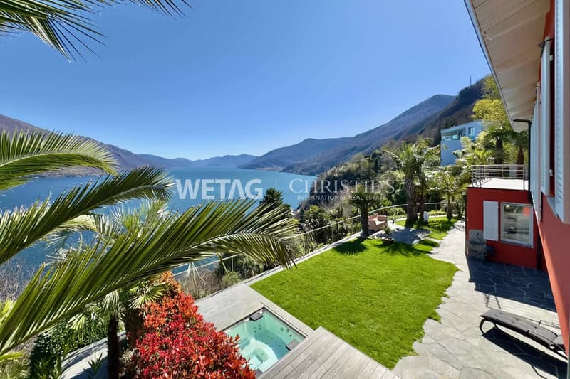 Exklusive Villa mit herrlichem Seeblick & idyllischem Garten in Brissago zu verkaufen, auch ideal als Ferienresidenz (12)