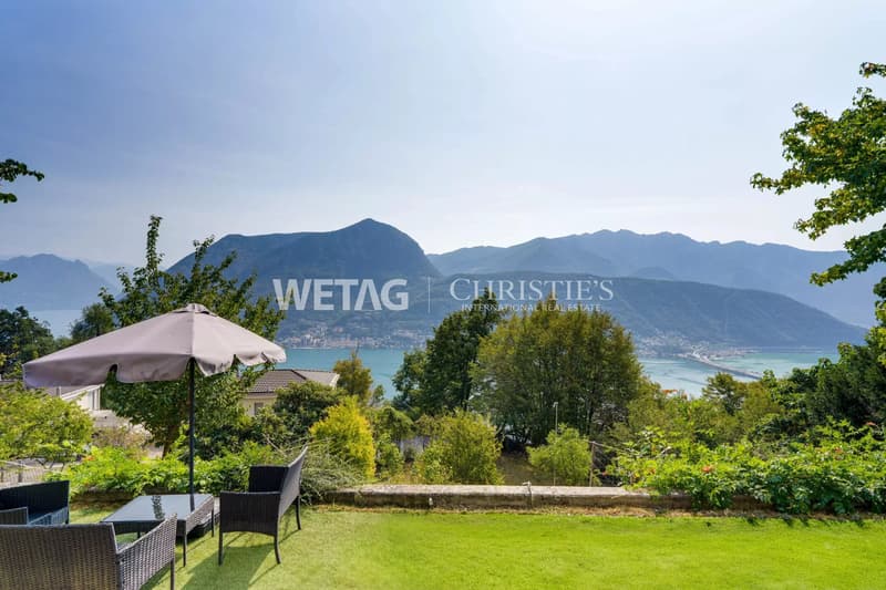 Lugano-Carona: Moderne Villa mit herrlichem Panoramablick auf den Luganersee zu verkaufen ? Zweitwohnsitz möglich (2)
