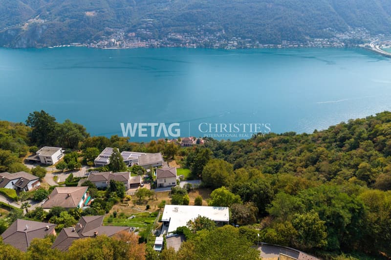 Lugano-Carona: Moderne Villa mit herrlichem Panoramablick auf den Luganersee zu verkaufen ? Zweitwohnsitz möglich (13)