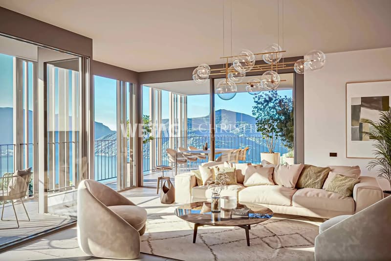 3,5-Zimmer-Wohnung in Carona mit grosser Terrasse & Blick auf den Luganersee zu verkaufen (1)