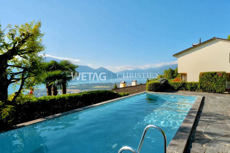 Orselina: Charmante mediterrane Reihen-Villa mit traumhaftem Blick auf den Lago Maggiore zu verkaufen (1)