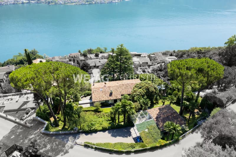 Mediterranes Flair am Luganersee: Elegante Villa mit Pool & Seeblick zu verkaufen, auch als Zweitwohnsitz möglich (1)