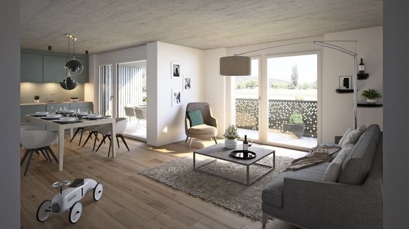 Neubau 4½-Zimmer-Wohnung in Stüsslingen (2)