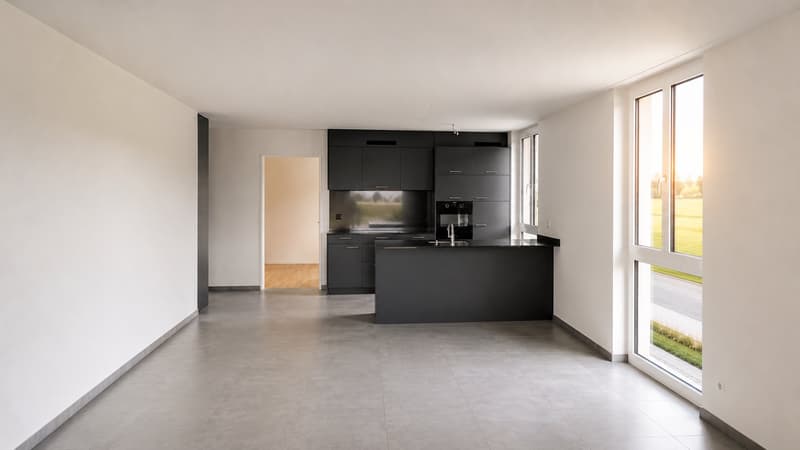 Moderne 3.5-Zimmer-Wohnung mit Balkon und Sicht ins Grüne (1)
