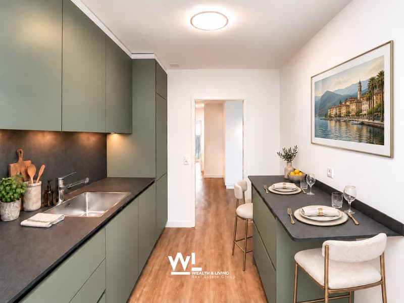 3.5-Zi-Wohnung mit Balkon, Garten und Parkplatz in Ascona - Zweitwohnsitz (3)