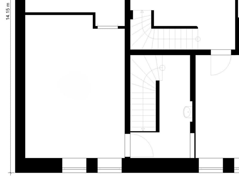 Grundrissplan Lagerraum 1. UG