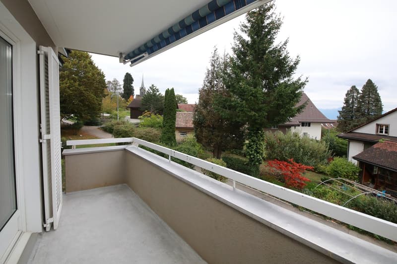 Renovierte 3.5-Zimmerwohnung mit Balkon an ruhiger Lage, mit Blick ins Grüne (1)