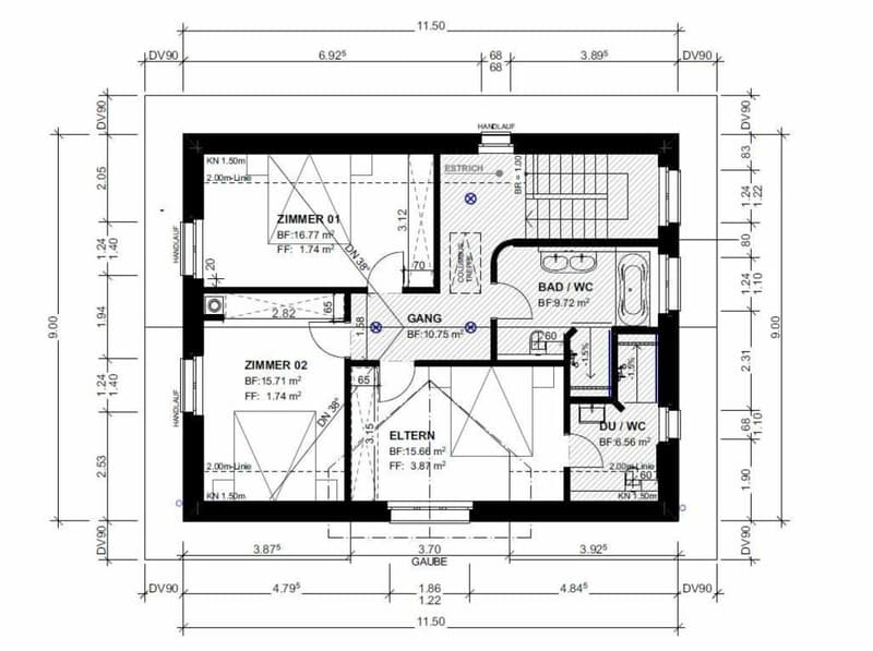 À vendre à 8556 Wigoltingen, nouvelle maison individuelle détachée de 6½ pièces sur la pente sud, dans un endroit calme et ensoleillé avec vue lointaine / construction solide ! (7)