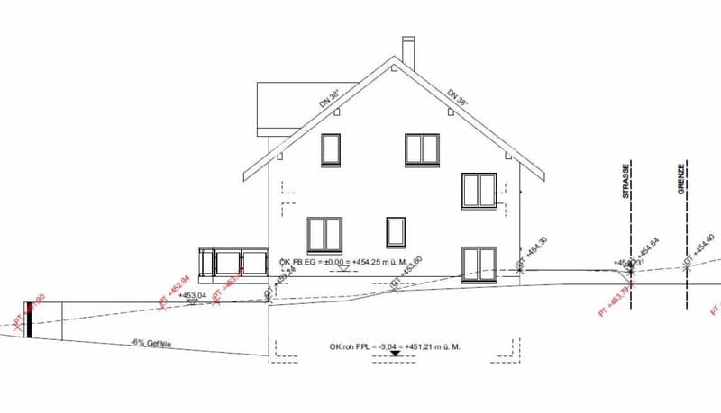 À vendre à 8556 Wigoltingen, nouvelle maison individuelle détachée de 6½ pièces sur la pente sud, dans un endroit calme et ensoleillé avec vue lointaine / construction solide ! (10)