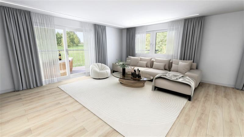 À vendre à 8556 Wigoltingen, nouvelle maison individuelle détachée de 6½ pièces sur la pente sud, dans un endroit calme et ensoleillé avec vue lointaine / construction solide ! (5)