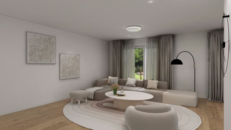 For sale in 8362 Itaslen near Balterswil, new 5½ room single-family house, in an unobstructable location adjacent to an agricultural zone, with a far-reaching view of the meadow! (13)