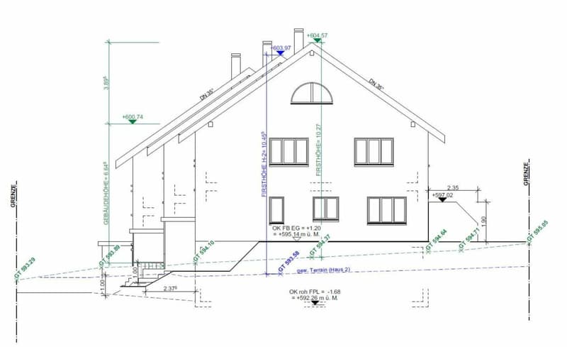 For sale in 8362 Itaslen near Balterswil, new 5½ room single-family house, in an unobstructable location adjacent to an agricultural zone, with a far-reaching view of the meadow! (11)