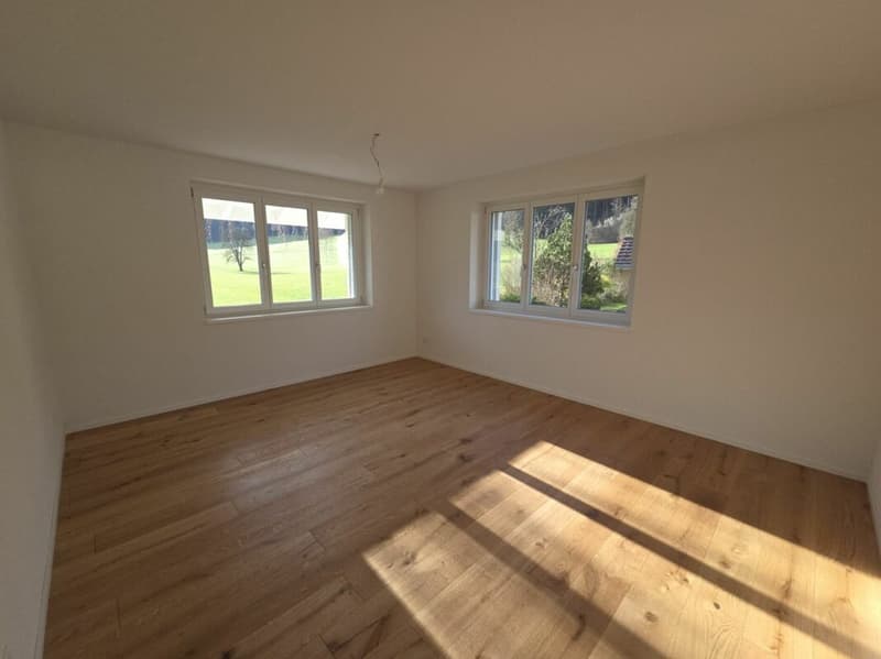 For sale in 8362 Itaslen near Balterswil, new 5½ room single-family house, in an unobstructable location adjacent to an agricultural zone, with a far-reaching view of the meadow! (21)